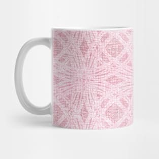 Candy Pink Textured Circles Mug